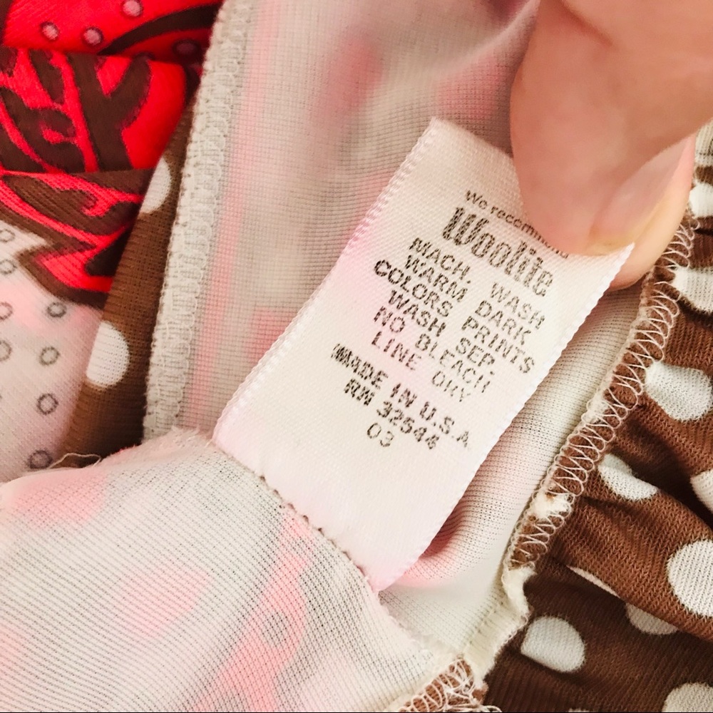 Emilio Pucci Brown and Pink Floral Long Robe - Picture 12 of 14